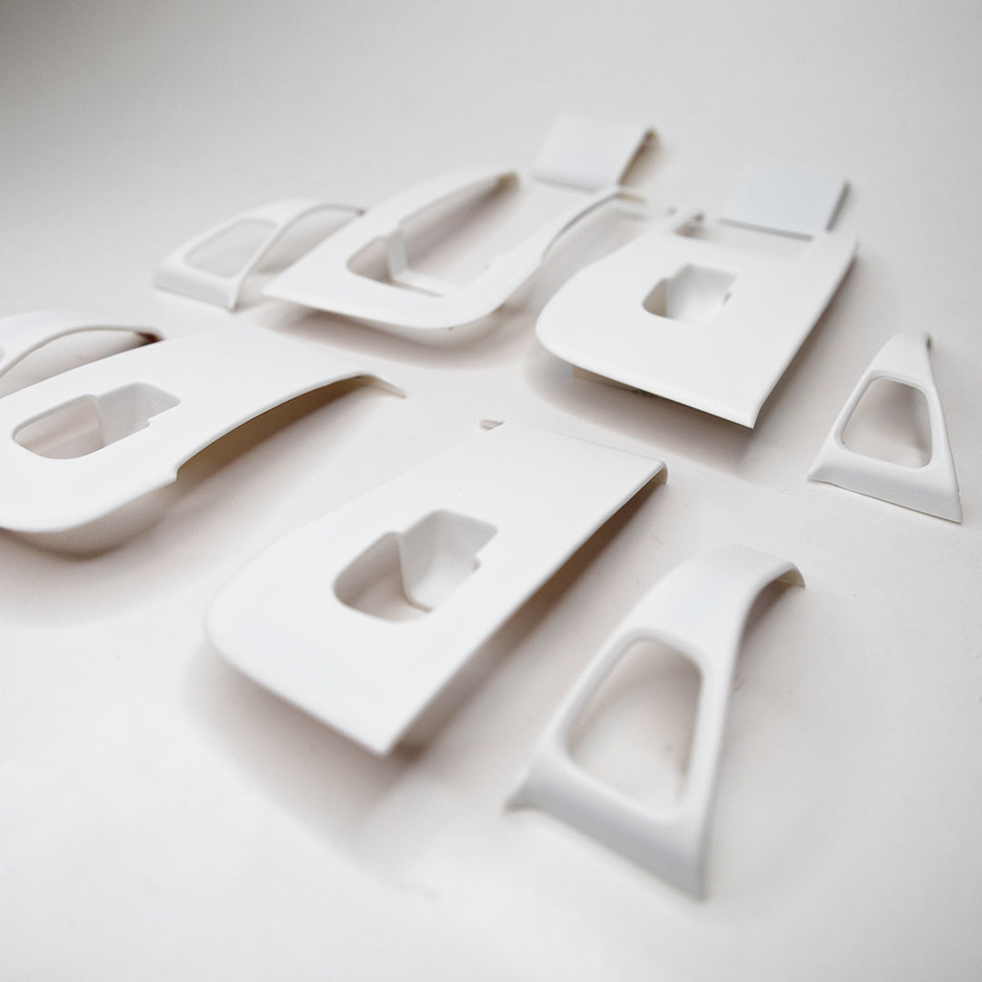 Model 3 &amp; Y Window &amp; Door Switch Plastic Covers (10 Pieces) - White Variety*