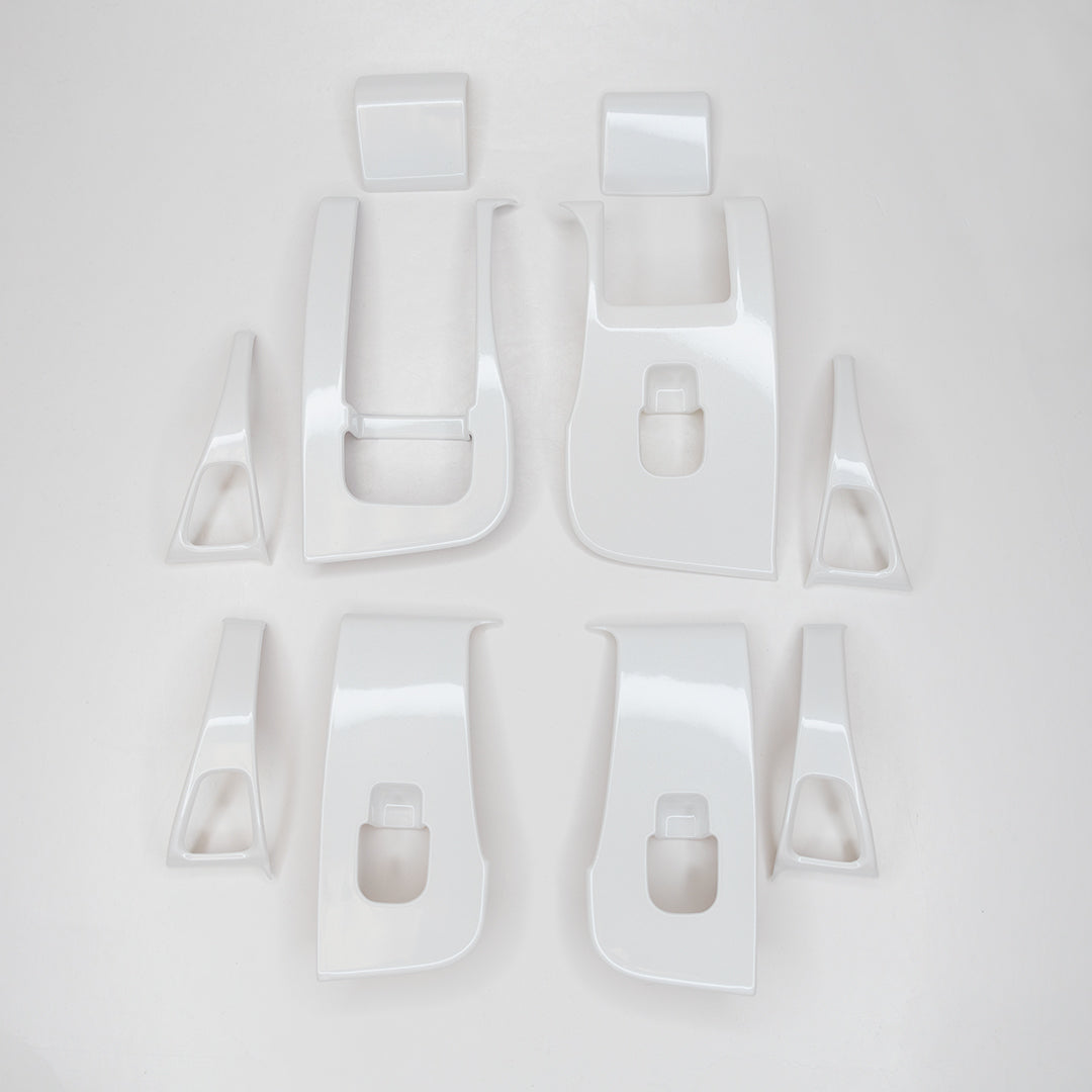 Model 3 &amp; Y Window &amp; Door Switch Plastic Covers (10 Pieces) - White Variety*