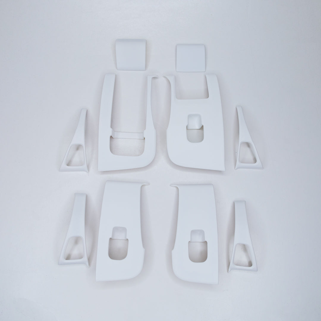 Model 3 &amp; Y Window &amp; Door Switch Plastic Covers (10 Pieces) - White Variety*