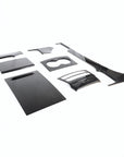 2012-2021 | Model S & X Dashboard & Center Console Upgrade (7 Piece Kit) - Real Molded Carbon Fiber - Goodbye Wood