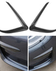 Model 3 Fog Light Canards/Eyelids (1 Pair) - Real Molded Carbon Fiber