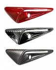 Model S3XY* Full Cover Style Turn Signal Overlays (1 Pair) - Real Molded Carbon Fiber