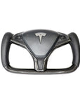 2012-2020 | Model S & X Yoke Steering Wheel - Real Molded Carbon Fiber