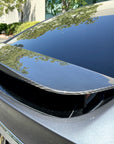 Model X Spoiler Overlay - Real Molded Carbon Fiber