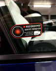 Sentry Mode Recording Window Sticker ( 1 Pair )