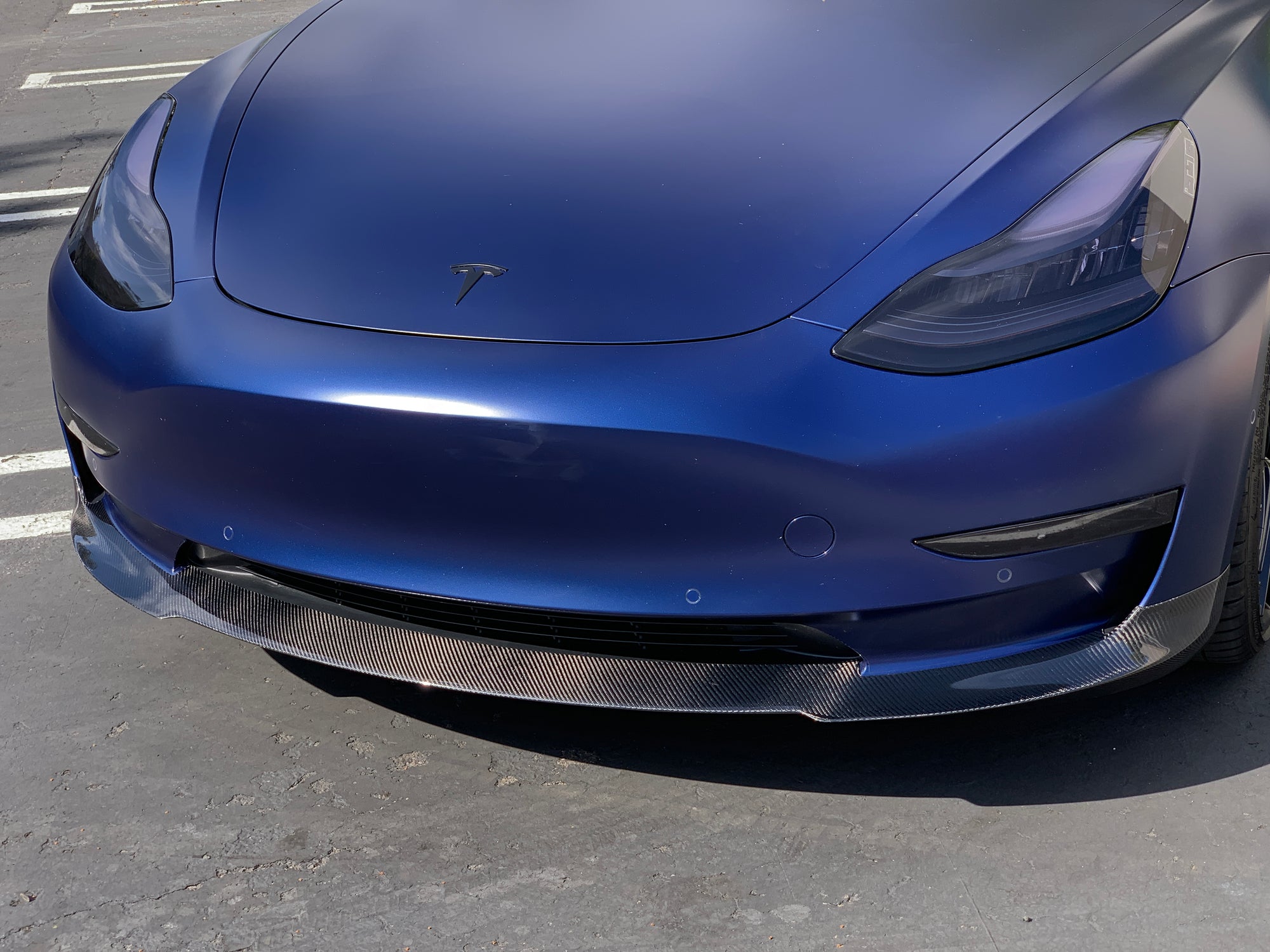 2017-2023 | Model 3 Front Lip Gen. 2 - Real Molded Carbon Fiber