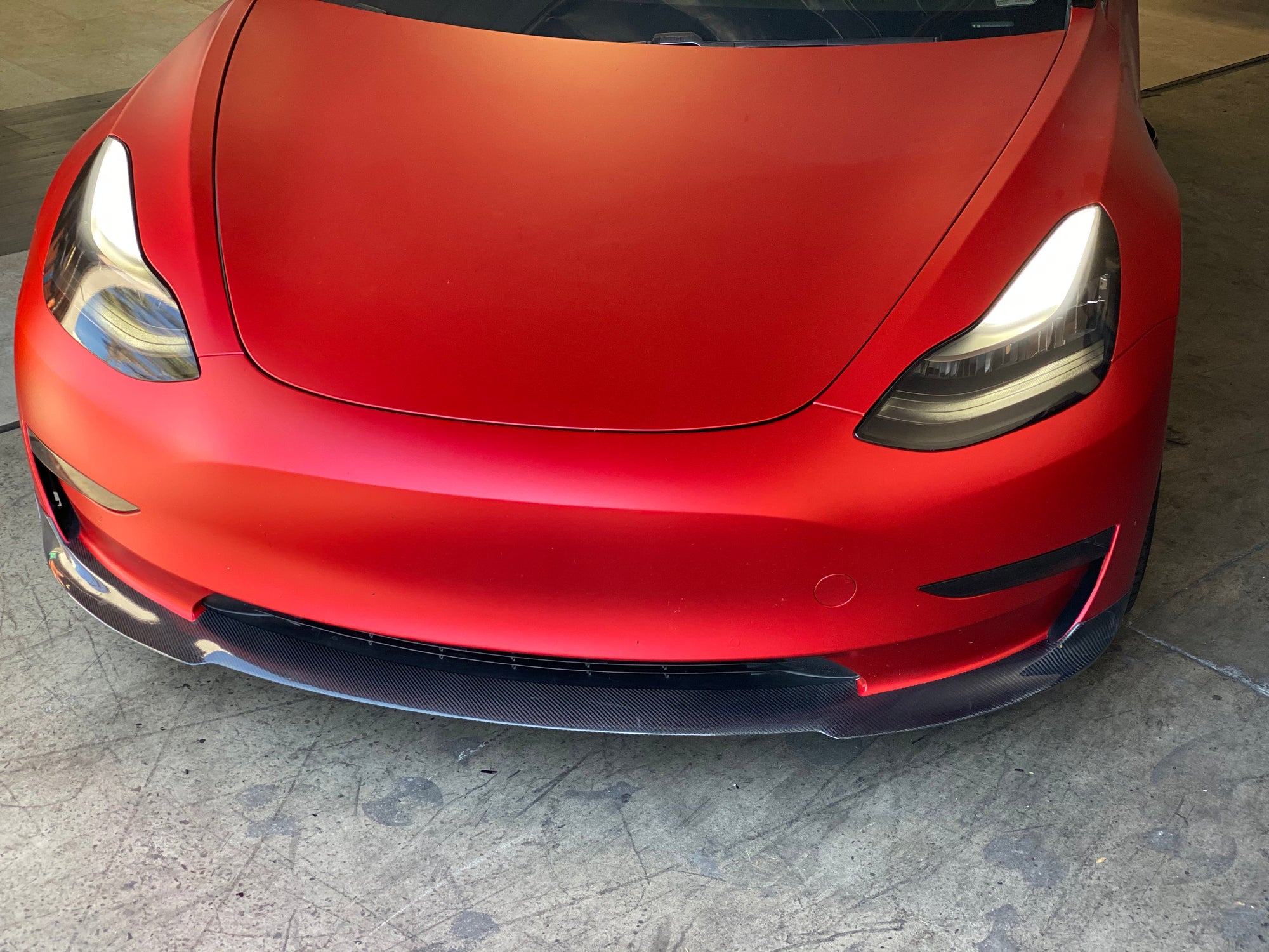 2017-2023 | Model 3 Front Lip Gen. 2 - Real Molded Carbon Fiber