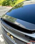 Model X Spoiler Overlay - Real Molded Carbon Fiber