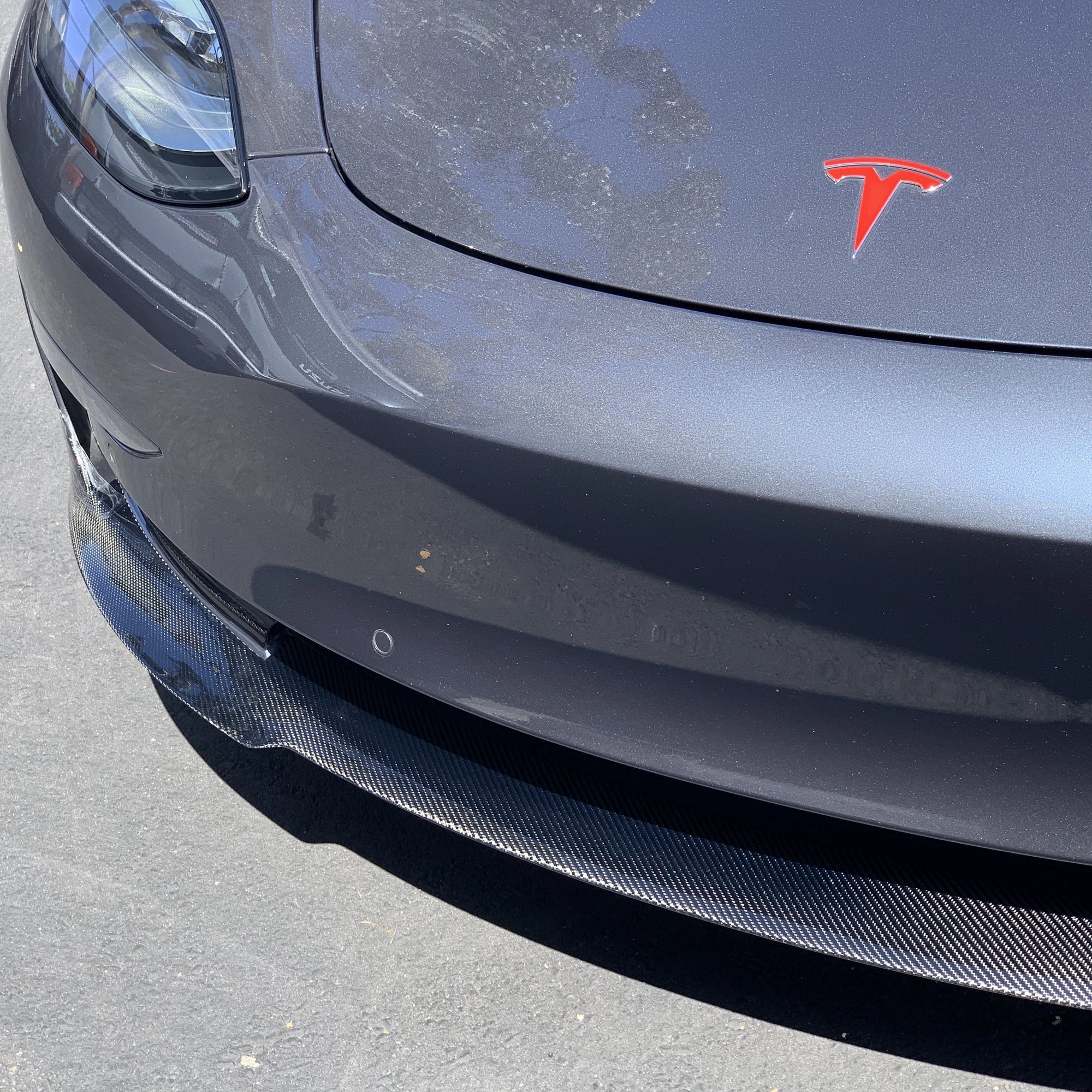 2017-2023 | Model 3 Front Lip Gen. 2 - Real Molded Carbon Fiber