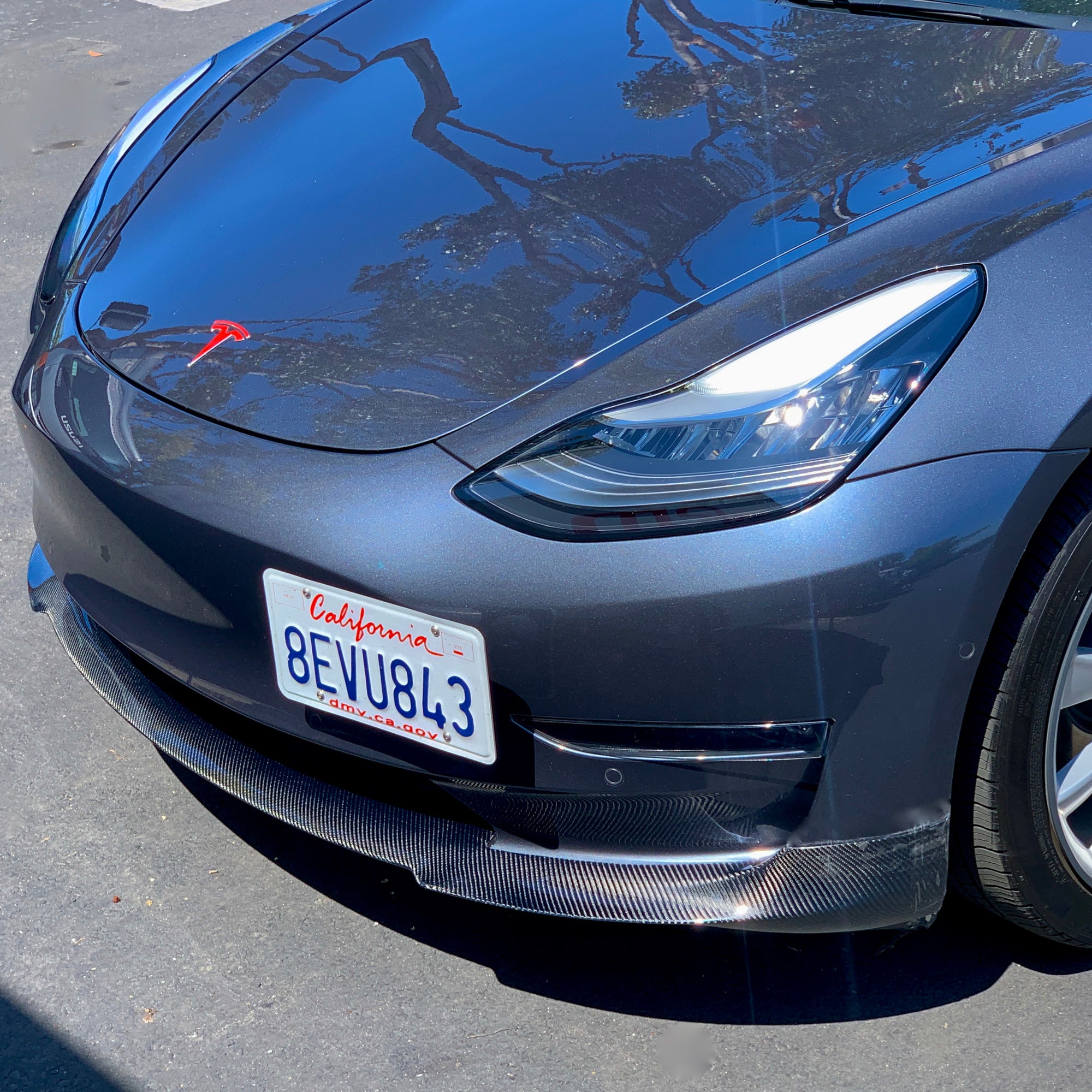 2017-2023 | Model 3 Front Lip Gen. 2 - Real Molded Carbon Fiber