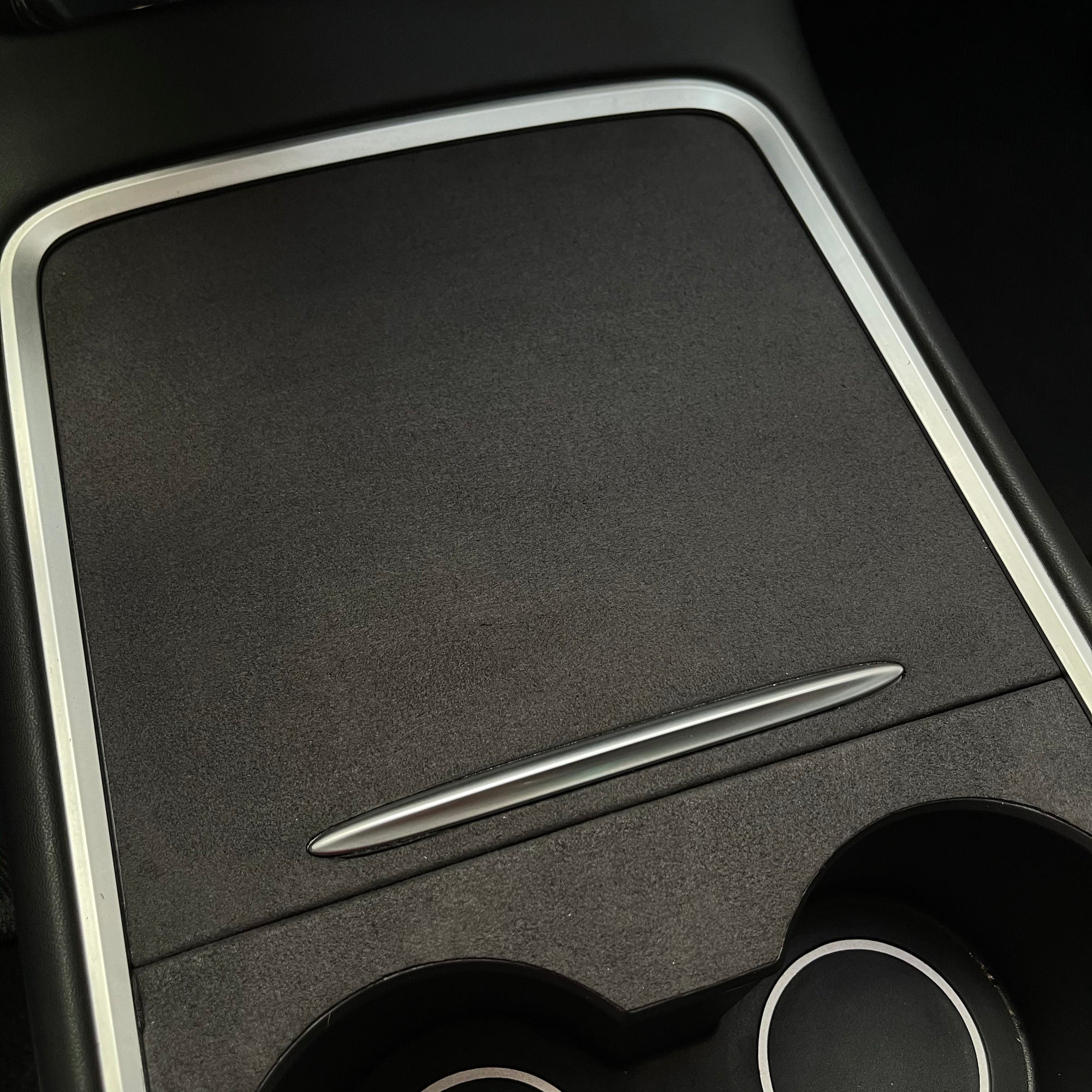 2021* | Model 3 &amp; Y Center Console Cover (Gen. 2) - Alcantara