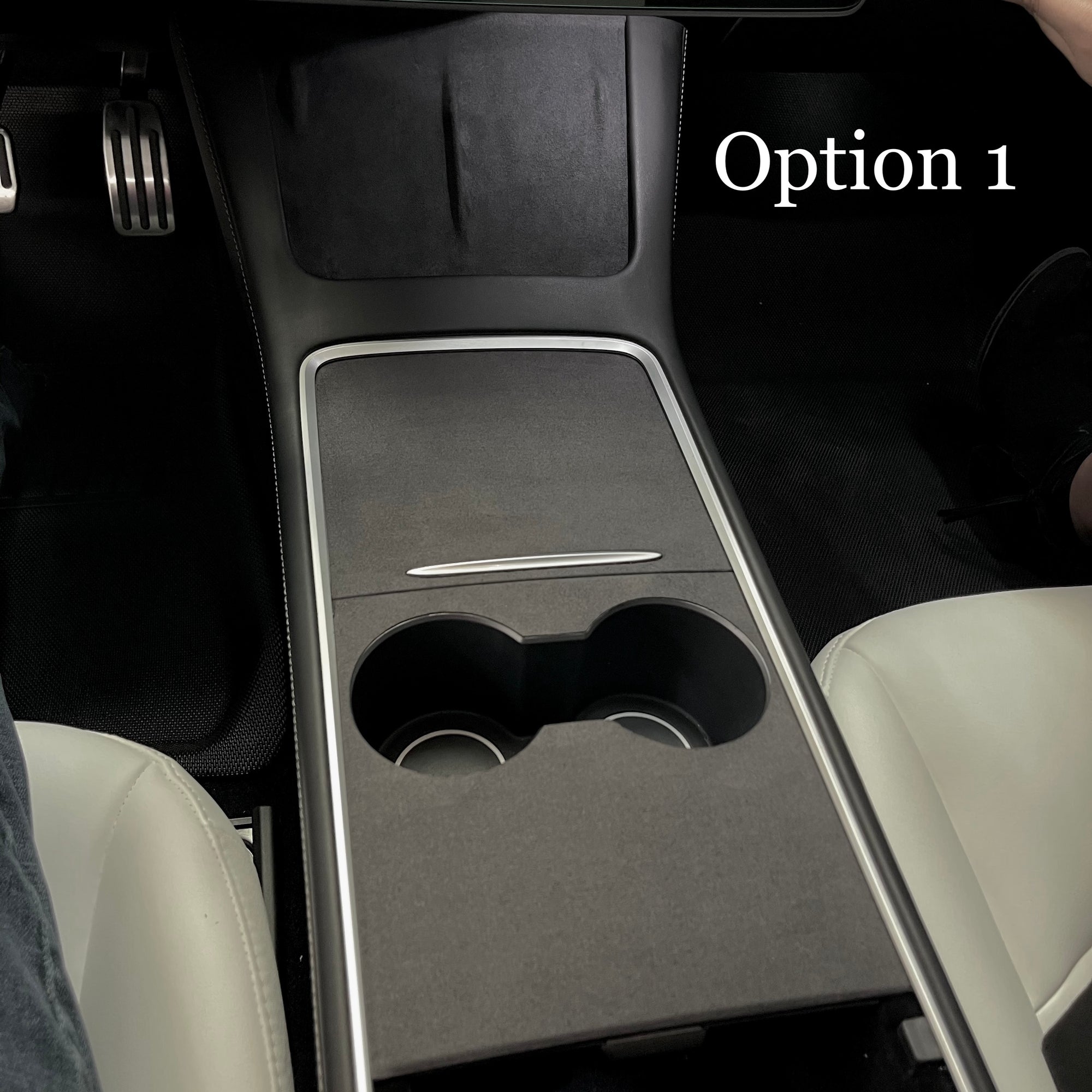 2021* | Model 3 &amp; Y Center Console Cover (Gen. 2) - Alcantara