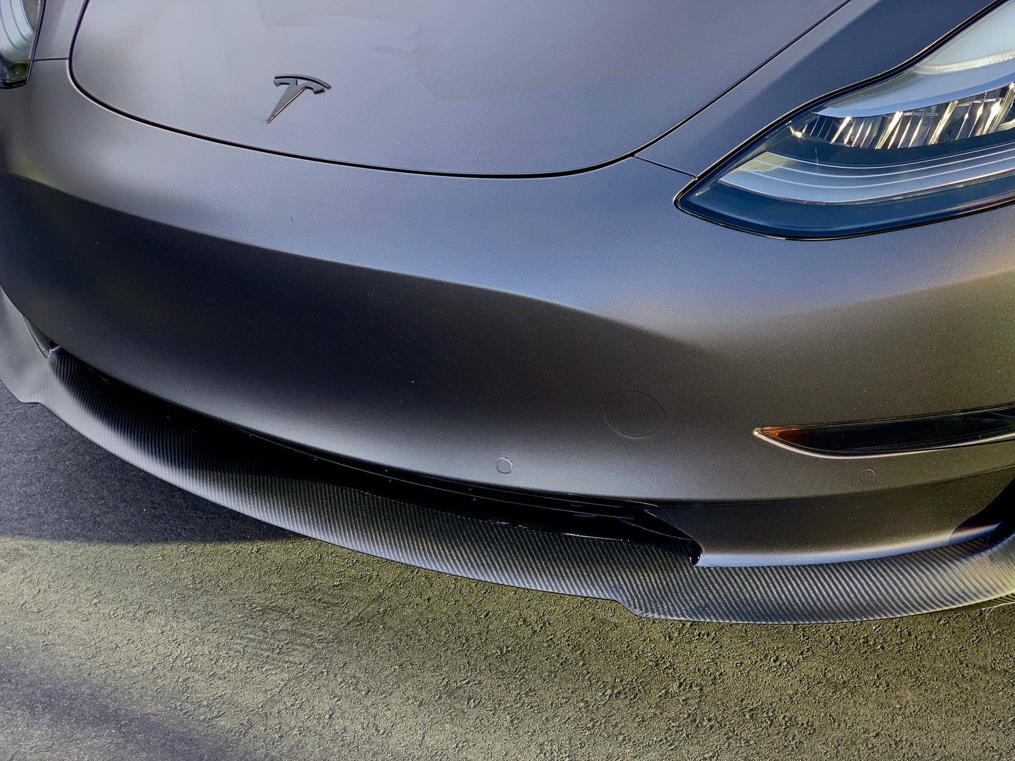 2017-2023 | Model 3 Front Lip Gen. 2 - Real Molded Carbon Fiber