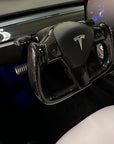 Model 3 & Y Yoke Style Steering Wheel - Full Carbon Fiber, Non Heated Only