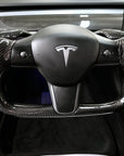 Model 3 & Y Yoke Style Steering Wheel - Full Carbon Fiber, Non Heated Only