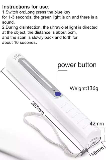 Handheld UV Sanitizing Wand