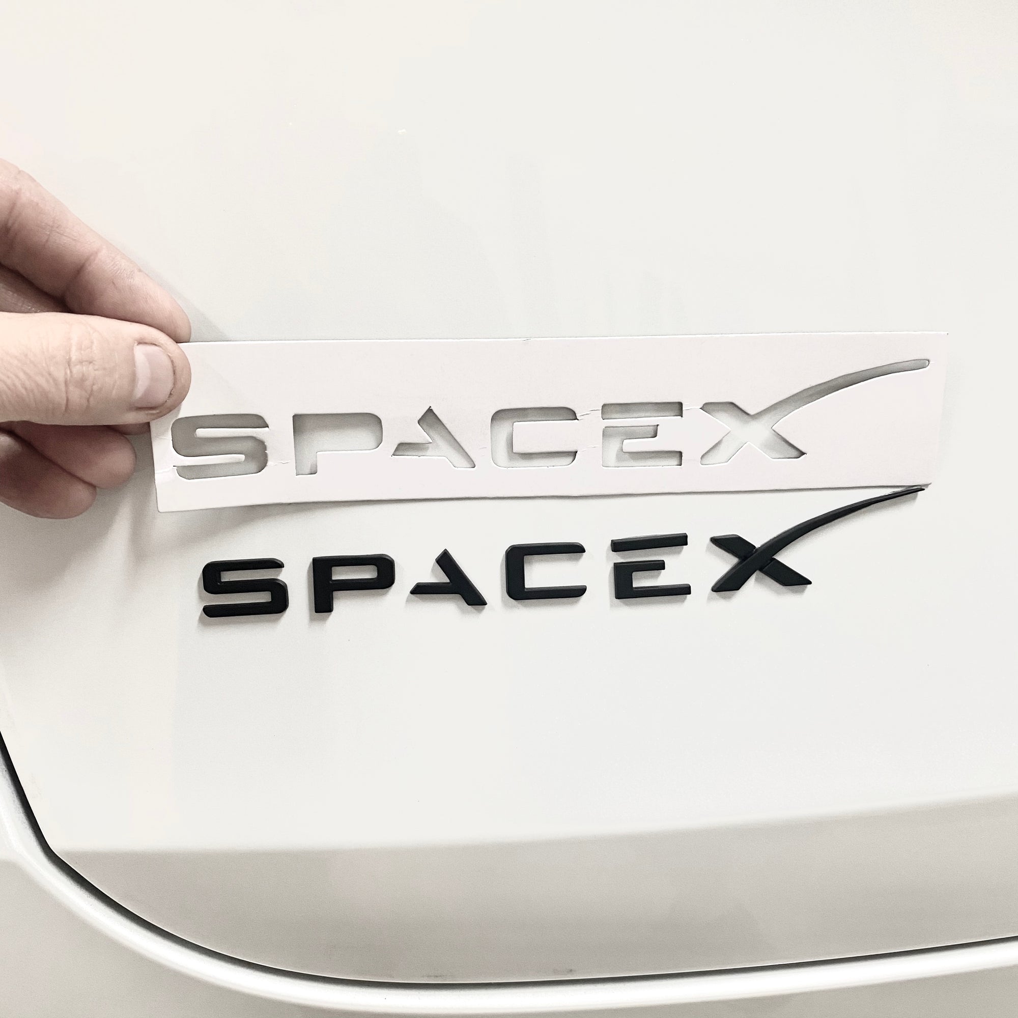 SPACE X Trunk Emblem &amp; NASA DECAL