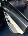 Model 3 Rear Door Panel Overlays - Real Molded Carbon Fiber