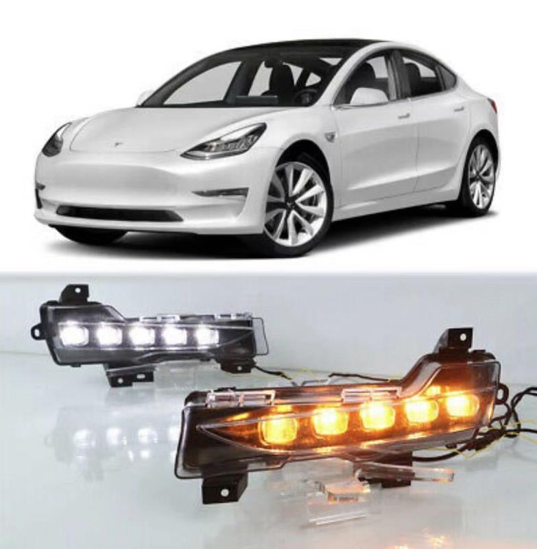 Model 3 &amp; Y LED Fog Light Upgrade with Turn Signals (1 Pair) - Fits Performance, LR &amp; Standard Range