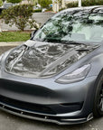 Model Y Viento Robot Hood - Dual Layer with Xpel Clear Bra- Real Molded Carbon Fiber