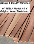 Model 3 & Y Center Console Overlays (Gen. 1) - Real Open-Pore Wood Veneers