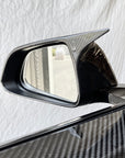 Model 3 GT Style Side View Mirror Cap Overlays (1 Pair) - Real Molded Carbon Fiber