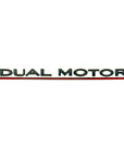 DUAL MOTOR Badges - Black or Chrome With Stripe