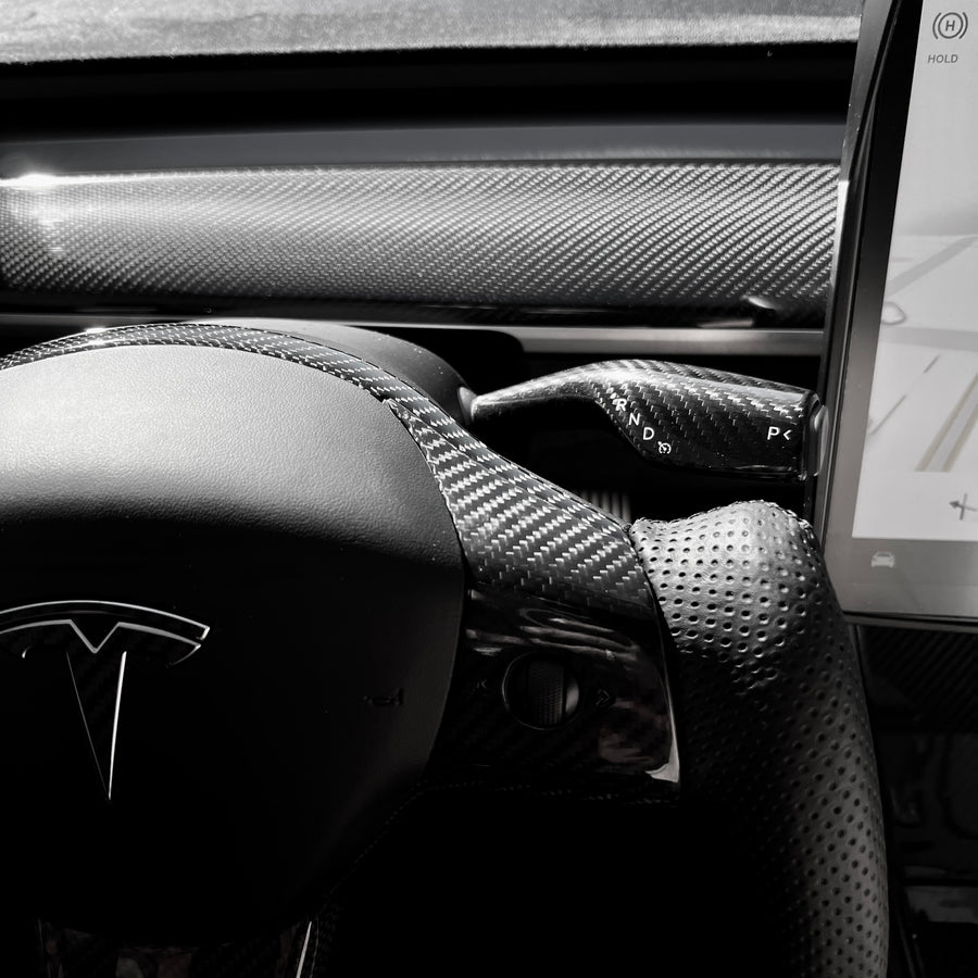 Lenkrad Abdeckung carbonlook glanz Tesla Model 3 & Y - Forcar
