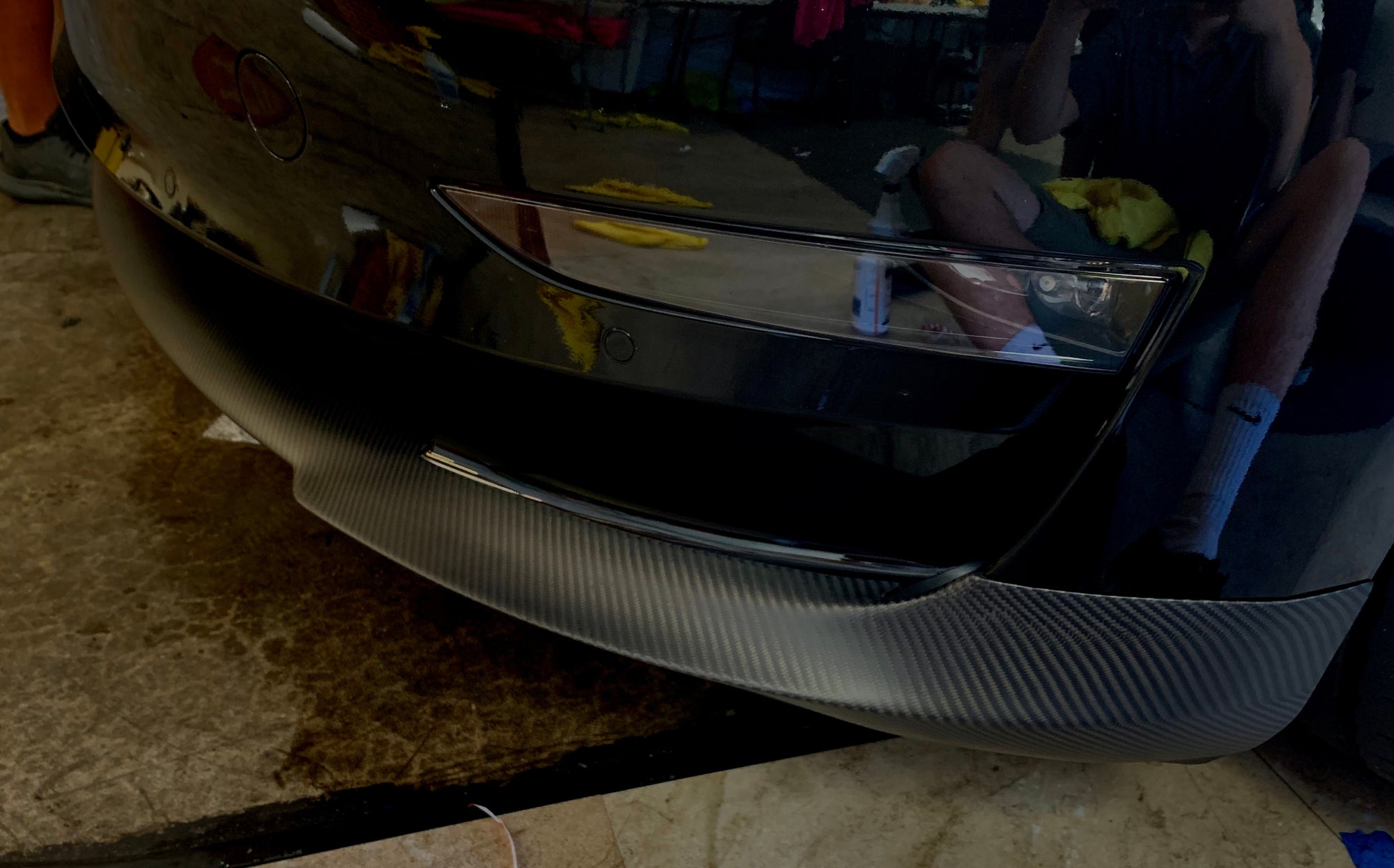 2017-2023 | Model 3 Front Lip Gen. 2 - Real Molded Carbon Fiber