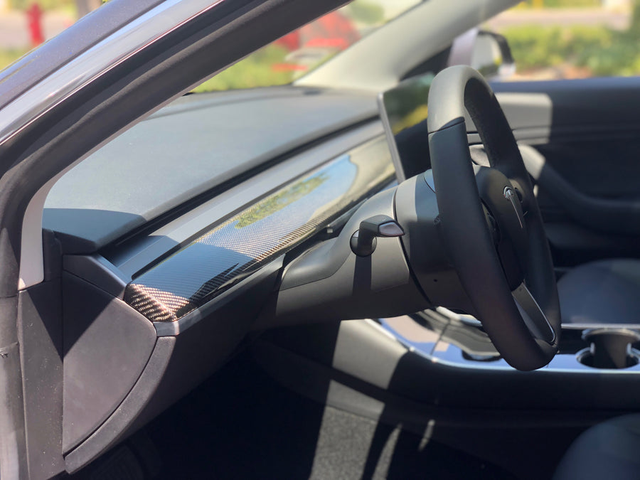 FLG Tesla Model 3/Y Carbon Fiber Matt Ersatz Armaturenbrett/Dashboard –  FinishLineGermany