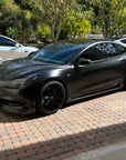 2017+ | Model 3 Razzo Aero Side Skirts (1 Pair) - Real Molded Carbon Fiber