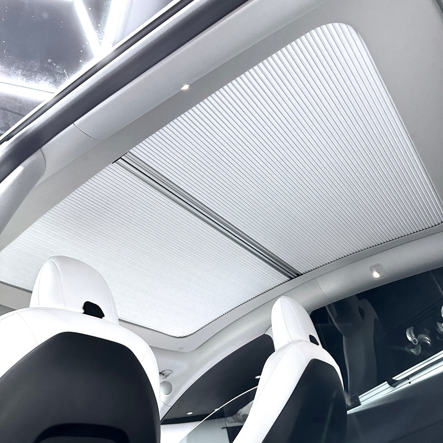  EZUNSTUCK Glass Sunroof Sunshade for Tesla Model Y, Shading and  Heat Insulation, Retractable Rolling Storage : Automotive