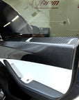 Model Y Rear Door Panel Overlays (1 Pair) - Real Molded Carbon Fiber