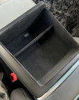 2021+ | Model S & X Under Armrest Storage Tray Fully Flocked (Gen. 2)