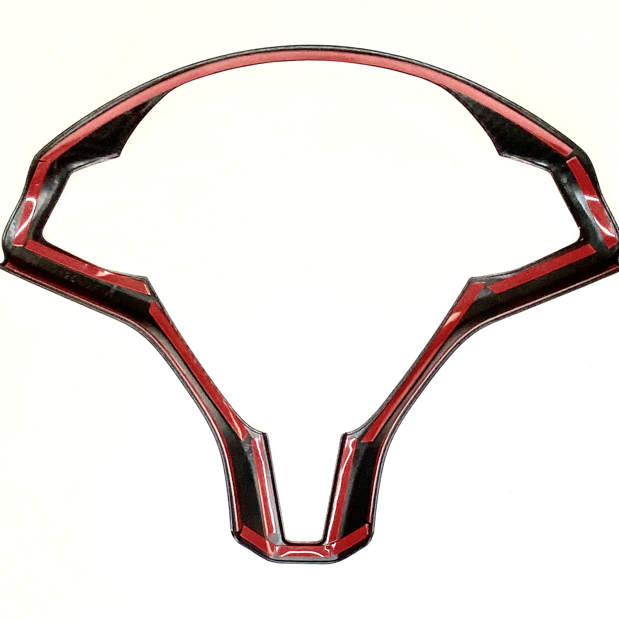 2012-2020 | Model S &amp; X Steering Wheel Bezel Cap - Hydro Carbon Fiber Coated