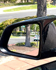 Model Y GT Style Side View Mirror Overlays (1 Pair) - Real Molded Carbon Fiber