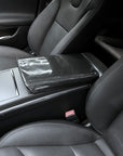 2021+ | Model S & X Center Console Armrest Overlay - Real Molded Carbon Fiber