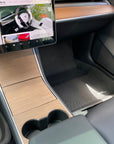 Model 3 & Y Center Console Overlays (Gen. 1) - Real Open-Pore Wood Veneers