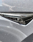 Model S3XY* Full Cover Style Turn Signal Overlays (1 Pair) - Real Molded Carbon Fiber