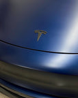 Model 3 T Logo Overlay (4 Pieces) Front & Back - Real Molded Carbon Fiber