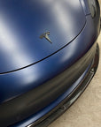 Model 3 T Logo Overlay (4 Pieces) Front & Back - Real Molded Carbon Fiber