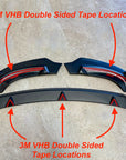 Model Y Front Lip Spoiler ABS Plastic (3 Piece) - Variety*