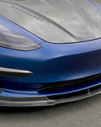 2017-2023 | Model 3 Viento Aero Front Lip - Real Molded Carbon Fiber