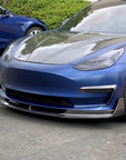 2017-2023 | Model 3 Viento Aero Front Lip - Real Molded Carbon Fiber