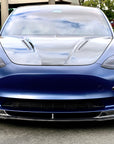 2017-2023 | Model 3 Viento Aero Front Lip - Real Molded Carbon Fiber