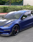 2017-2023 | Model 3 Viento Aero Front Lip - Real Molded Carbon Fiber