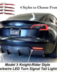 Model 3 Knight-Rider Rear Bumper Reflector LED Upgrade (1 pair) - 4 Styles