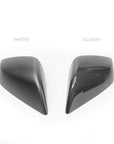 2021+ | Model S Plaid & LR Side View Mirror Cap Overlays - Real Molded Carbon Fiber