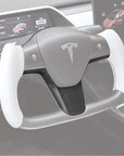 Model 3 & Y Steering Wheel Bezel Upgrade - Real Molded Carbon Fiber