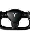 Model 3 & Y Yoke Style Steering Wheel - Full Carbon Fiber, Non Heated Only